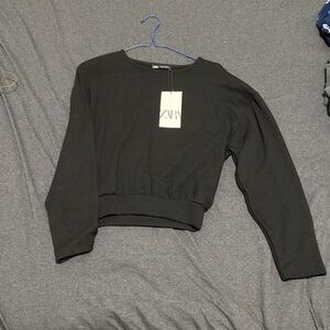 Black Long Sleeve Zara Top